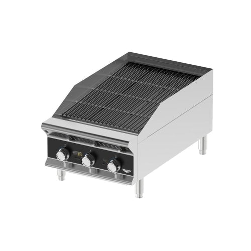 Vollrath CBGHD-18 18" Heavy-Duty Gas Charbroiler w/ Reversible Grill Plates - Stainless Steel, Convertible