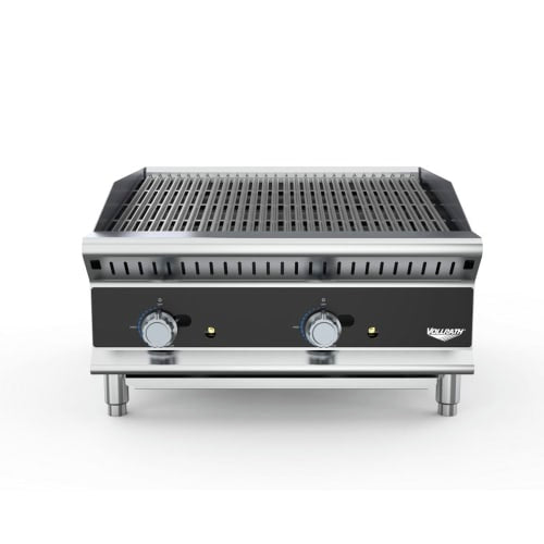 Vollrath CBGHD-60 60" Heavy-Duty Gas Charbroiler w/ Reversible Grill Plates - Stainless Steel, Convertible