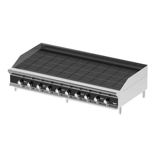 Vollrath CBGHD-60 60" Heavy-Duty Gas Charbroiler w/ Reversible Grill Plates - Stainless Steel, Convertible