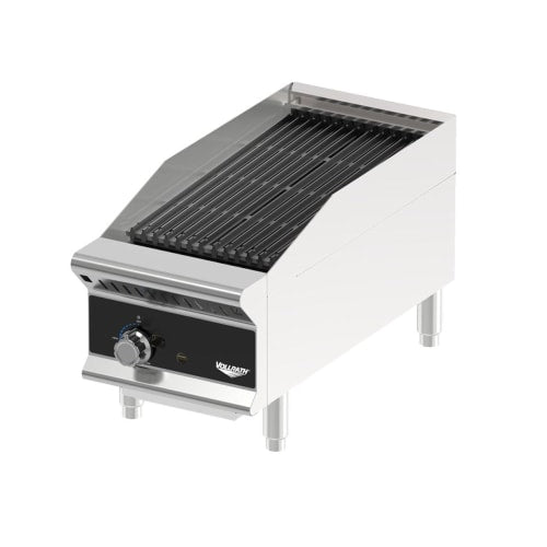 Vollrath CBGMD-12 12" Medium-Duty Gas Charbroiler w/ Reversible Grill Plates - Stainless Steel, Convertible