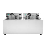 Vollrath CF2-1800DUAL Countertop Electric Fryer - (2) 10 lb Vat, 120v/1ph