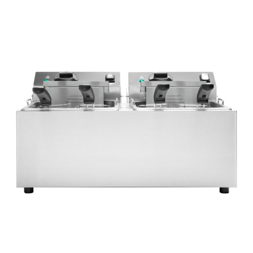 Vollrath CF2-1800DUAL Countertop Electric Fryer - (2) 10 lb Vat, 120v/1ph
