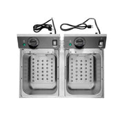 Vollrath CF2-1800DUAL Countertop Electric Fryer - (2) 10 lb Vat, 120v/1ph