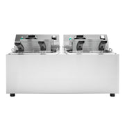 Vollrath CF2-3600DUAL Countertop Electric Fryer - (2) 10 lb Vat, 208-240v/1ph