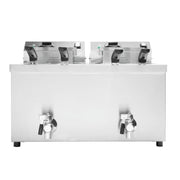 Vollrath CF4-3600DUAL Countertop Electric Fryer - (2) 15 lb Vat, 208-240v/1ph