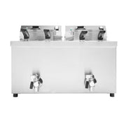 Vollrath CF4-3600DUAL-C Countertop Electric Fryer - (2) 15 lb Vats, 208-240v/1ph
