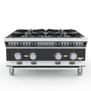Vollrath HPG4-24 24" Countertop Manual Gas Commercial Hotplate - Convertible