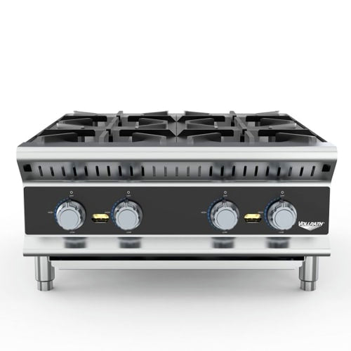 Vollrath HPG4-24 24" Countertop Manual Gas Commercial Hotplate - Convertible
