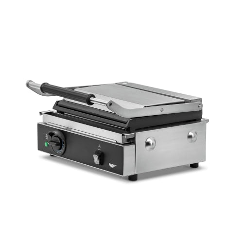 Vollrath PSG4-SF120 Single Commercial Panini Press w/ Cast Iron Smooth Plates, 120v