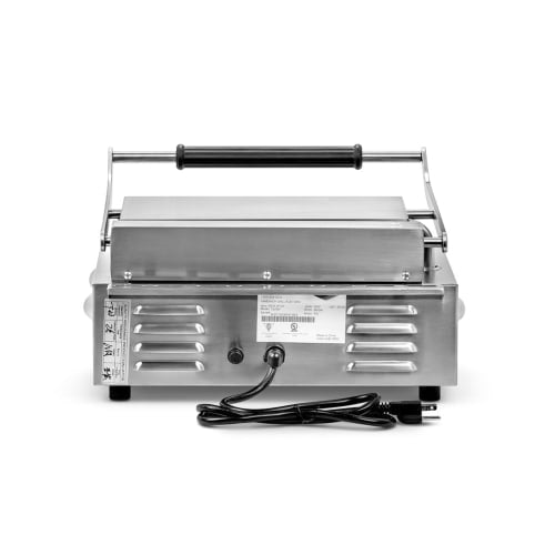 Vollrath PSG4-SF120 Single Commercial Panini Press w/ Cast Iron Smooth Plates, 120v