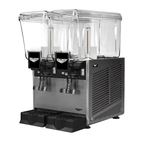 Vollrath VBBD2-37-S Pre Mix Refrigerated Dispenser w/ (2) 3 1/5 gal Bowls - Stirring Paddle Circulation, 115v
