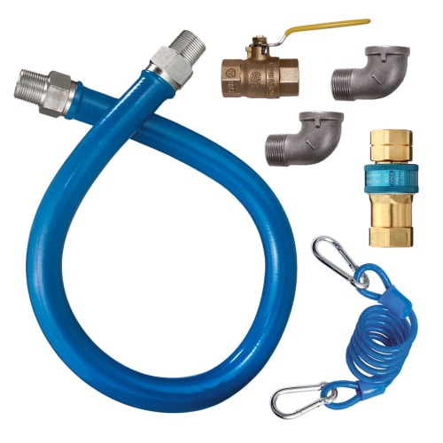 Dormont 1675KITCF48PS 48" Gas Connector Kit w/ 3/4"  Male/Male Couplings