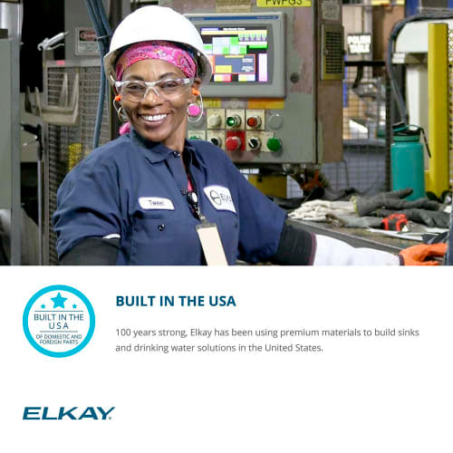 Elkay EMASM Wall Mount Bottle Filling Station w/ Button Activation - Non Refrigerated, Stainless