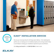 Elkay EZSDWSLK Wall Mount Drinking Fountain w/ Bottle Filler - Non Filtered, Non Refrigerated, Light Gray