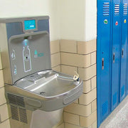 Elkay LZS8WSLP Wall Mount Drinking Fountain w/ Bottle Filler - Filtered, Refrigerated, Light Gray