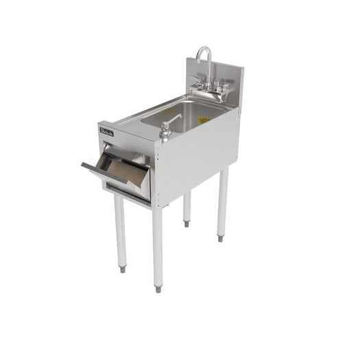 Perlick TSF12HS-STK Commercial Hand Sink w/ 10"L x 14"W x 9 1/4"D Bowl, Standard Faucet