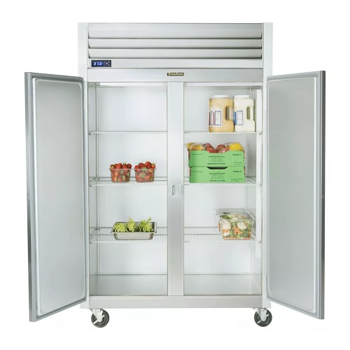 Traulsen G20010 52 1/10" Two Section Reach In Refrigerator, (2) Left/Right Hinge Solid Doors, 115v