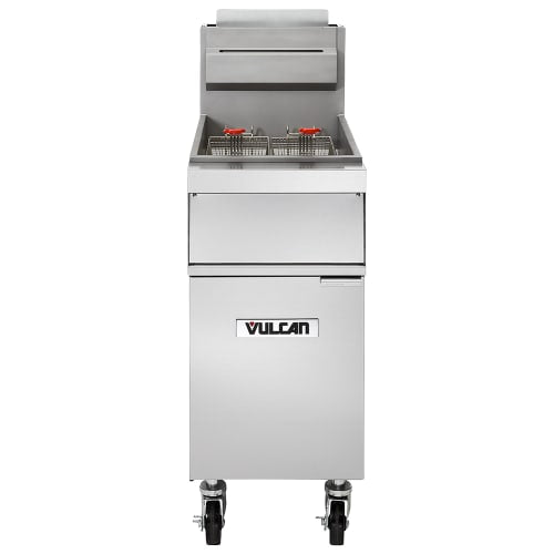 Vulcan 1GR65M Gas Fryer - (1) 70 lb Vat, Floor-Model, Liquid Propane