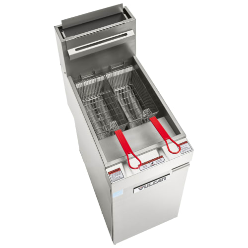 Vulcan 1VEG50M Gas Fryer - (1) 50 lb Vat, Floor Model, Natural Gas