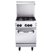 Vulcan 24S-4B 24" 4 Burner Gas Range w/ Standard Oven, Natural Gas
