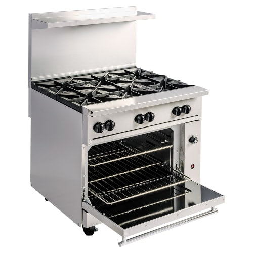 Vulcan 36C-6B 36" 6 Burner Gas Range w/ Convection Oven, Natural Gas