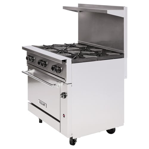 Vulcan 36C-6B 36" 6 Burner Gas Range w/ Convection Oven, Natural Gas