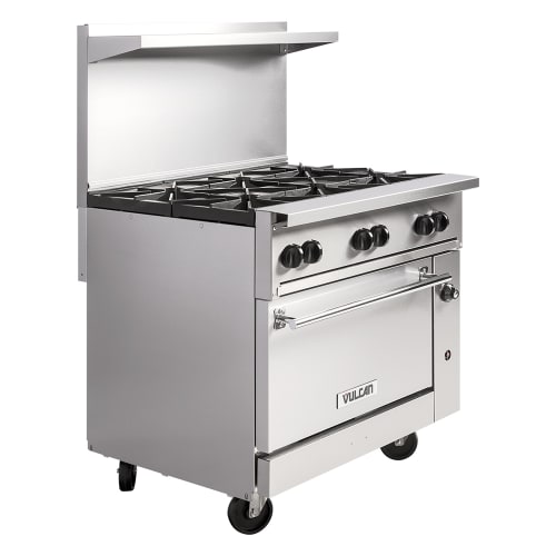 Vulcan 36S-6B 36" 6 Burner Gas Range w/ Standard Oven, Natural Gas