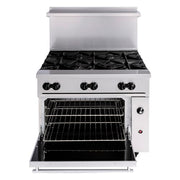Vulcan 36S-6B 36" 6 Burner Gas Range w/ Standard Oven, Natural Gas