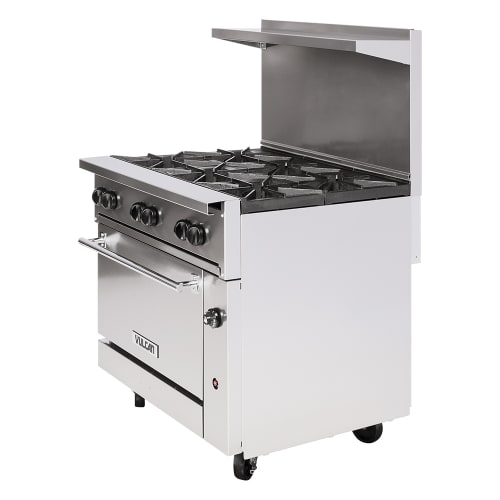 Vulcan 36S-6B 36" 6 Burner Gas Range w/ Standard Oven, Natural Gas