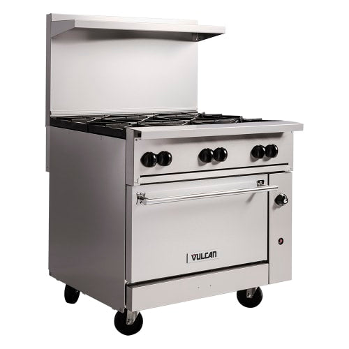 Vulcan 36S-6B 36" 6 Burner Gas Range w/ Standard Oven, Natural Gas