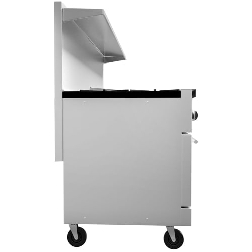 Vulcan 72SC-6B36G 72" 6 Burner Gas Range w/ Griddle, (1) Standard Oven, & (1) Convection Oven, Natural Gas
