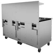 Vulcan 72SC-6B36G 72" 6 Burner Gas Range w/ Griddle, (1) Standard Oven, & (1) Convection Oven, Natural Gas