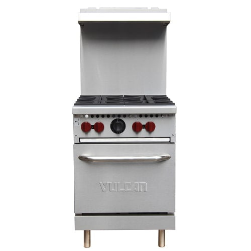 Vulcan SX24-4BN 24" 4 Burner Gas Range w/ Space Saver Oven, Natural Gas