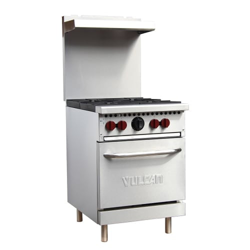 Vulcan SX24-4BN 24" 4 Burner Gas Range w/ Space Saver Oven, Natural Gas