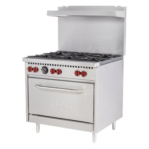 Vulcan SX36-6B 36" 6 Burner Gas Range w/ Standard Oven, Natural Gas