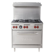 Vulcan SX36-6B 36" 6 Burner Gas Range w/ Standard Oven, Natural Gas