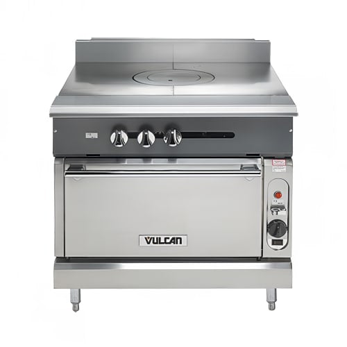 Vulcan V1FT36C 36" Gas Range w/ French Top & Convection Oven, Natural Gas