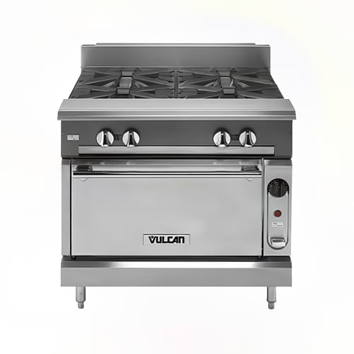 Vulcan V6B36C 36" 6 Burner Gas Range w/ Convection Oven, Natural Gas