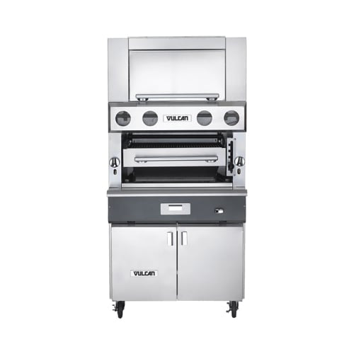 Vulcan VBB1CF 36" Upright Broiler w/ (3) Burners - Convection Oven Base, Natural Gas
