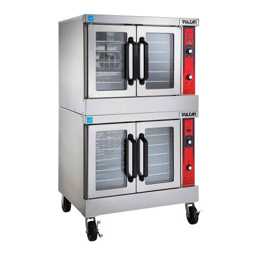 Vulcan VC44ED Double Full Size Electric Convection Oven - 12.5 kW, 208v/3ph