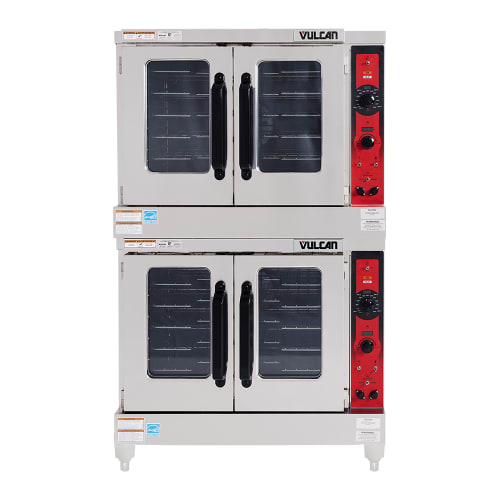 Vulcan VC55GD Double Full Size Liquid Propane Gas Convection Oven - 50,000 BTU
