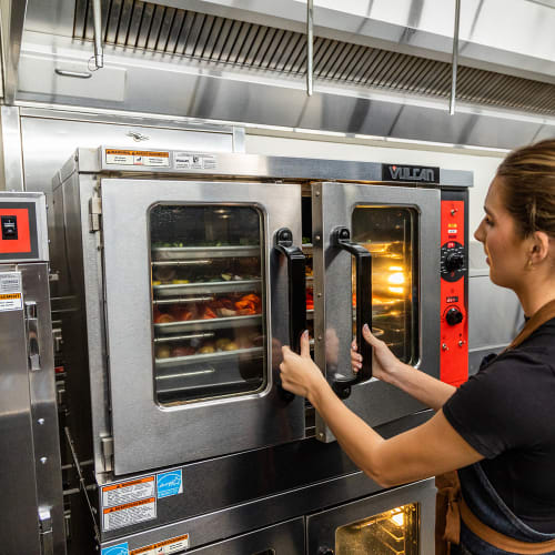 Vulcan VC55GD Double Full Size Natural Gas Convection Oven - 50,000 BTU