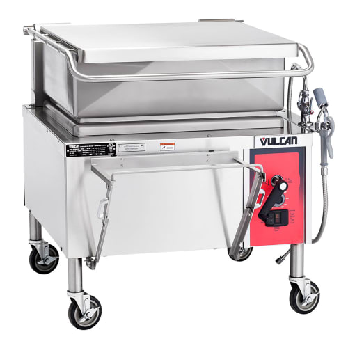 Vulcan VG30 30 gal. Tilt Skillet - Open Base, Includes Faucet, Strainer, Natural Gas