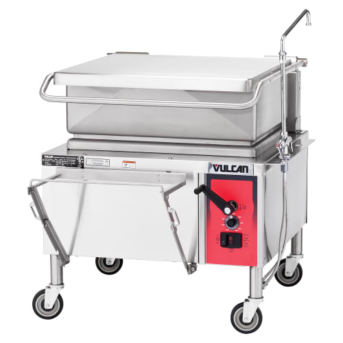 Vulcan VG30 30 gal. Tilt Skillet - Open Base, Includes Faucet, Strainer, Natural Gas