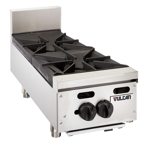 Vulcan VHP212 12" Gas Hotplate w/ (2) Burners & Infinite Controls, Natural Gas