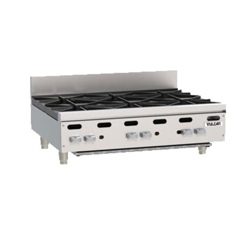 Vulcan VHP636 36" Gas Hotplate w/ (6) Burners & Infinite Controls, Natural Gas