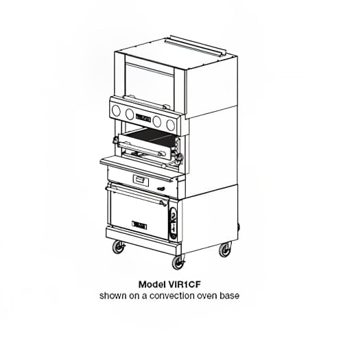 Vulcan VIR1CF Deck-Broiler w/ Infrared Burners, Convection Oven, Liquid Propane