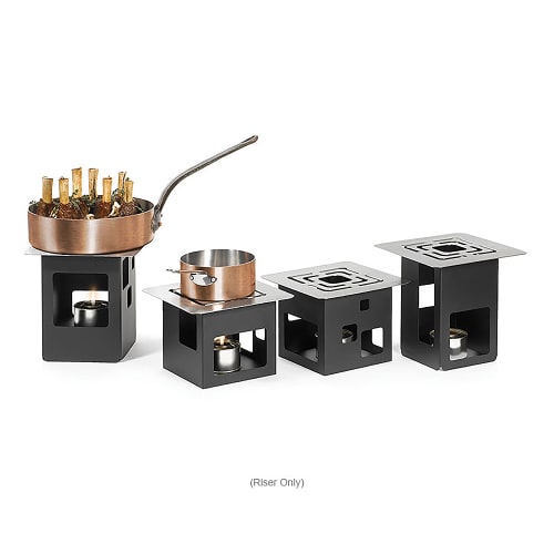Rosseto 7 1/4" Square Buffet Warmer - Stainless Steel, Black (SM140)