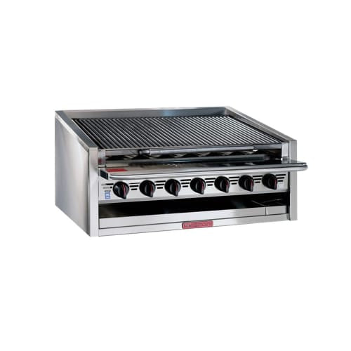 Magikitch'n APM-RMB-636 36" Radiant Charbroiler w/ Round Rod Top Grate, Natural Gas