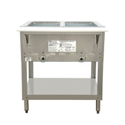 Duke 302 30 3/8" Hot Food Table w/ (2) Wells & Cutting Board, Liquid Propane